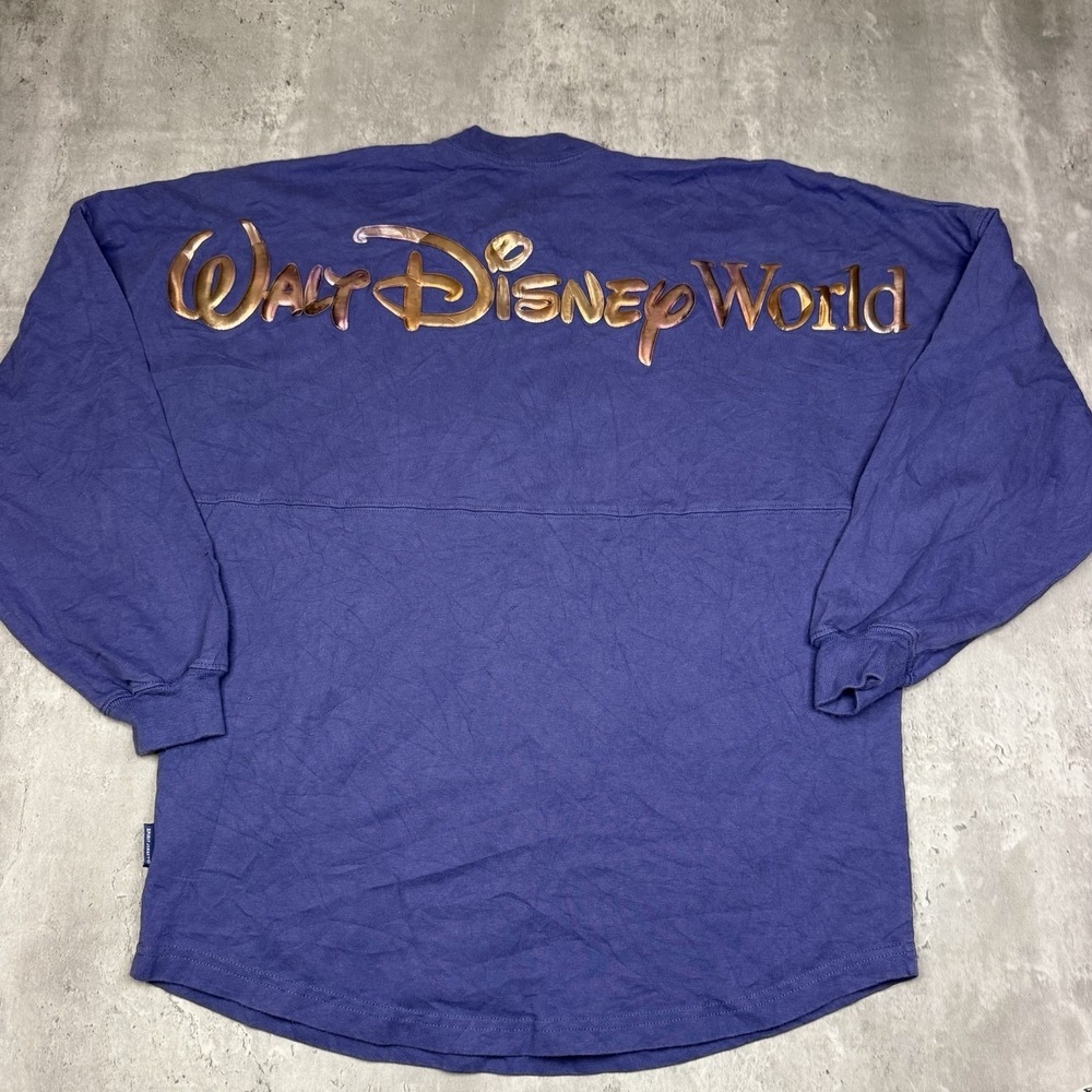 Walt Disney World 50th Anniversary Spirit Jersey Purple Long Sleeve Size S